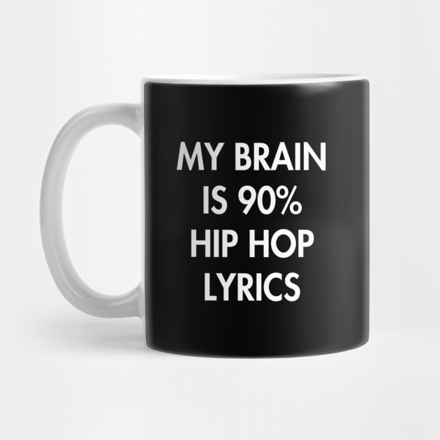 My Brain is 90% Hip Hop Lyrics by YiannisTees